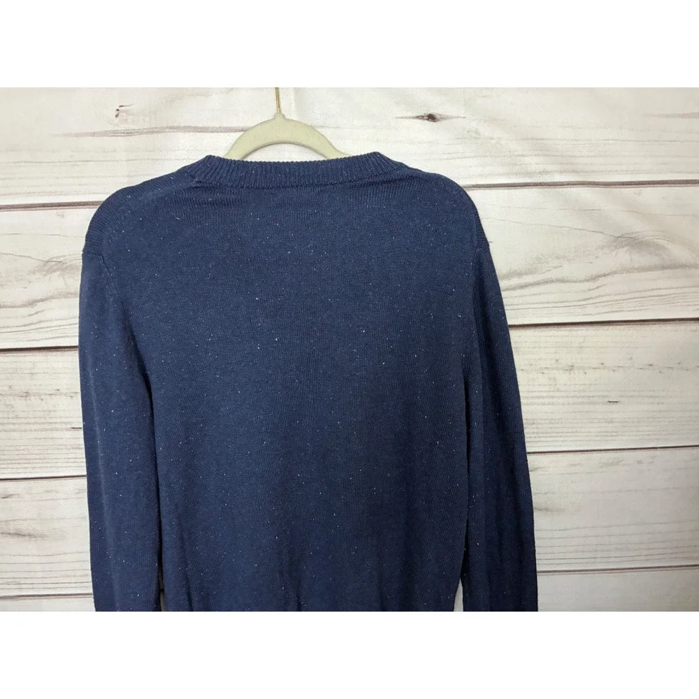 Banana Republic Mens Blue Donegal Confetti Fleck Crewneck Sweater NWT Size M